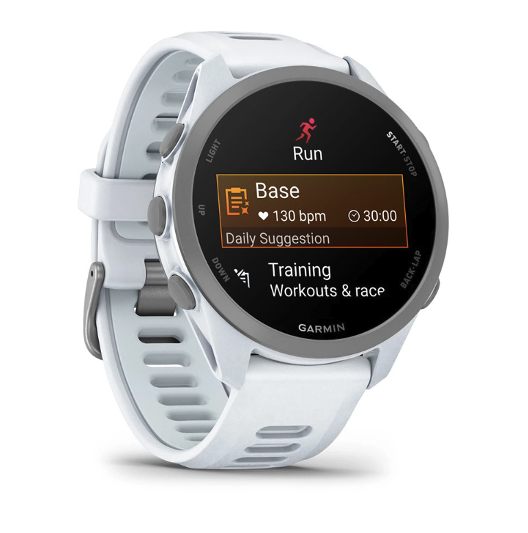 Беговые часы Garmin Forerunner 170 Whitestone белый с Whitestone/Cloud силиконовым ремешком 010-03920-01