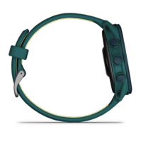 Беговые часы Garmin Forerunner 170 Music Teal Green зеленый з Teal Green/Citron силиконовым ремешком 010-03920-12
