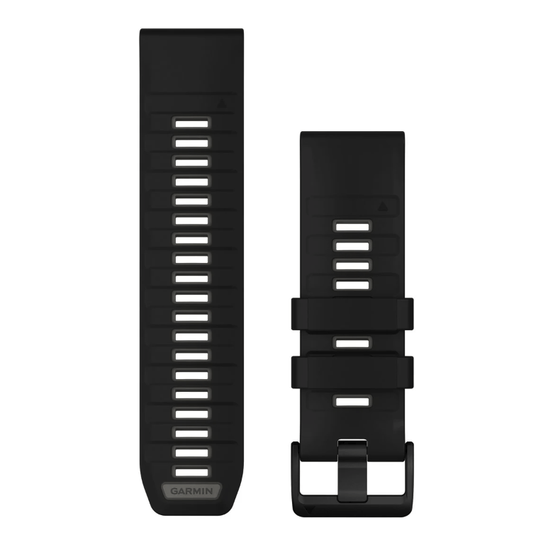 Ремешок Garmin fenix 8 QuickFit 26 мм Black/Pebble Gray силиконовый без коробки 