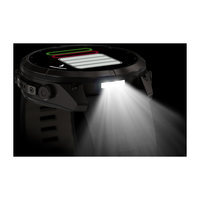 Спортивные часы Garmin Fenix 9 Pro Amoled inReach 51мм Carbon Gray DLC Titanium с черно-серым силиконовым ремешком 010-04337-11