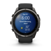 Спортивные часы Garmin Fenix 9 Pro Amoled 51мм Carbon Gray DLC Titanium с черно-серым силиконовым ремешком 010-04337-16