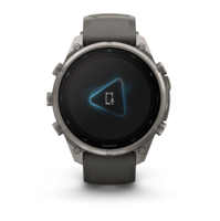 Спортивные часы Garmin Fenix 9 Pro Solar inReach 47 мм Titanium с силиконовым серым ремешком 010-04338-01