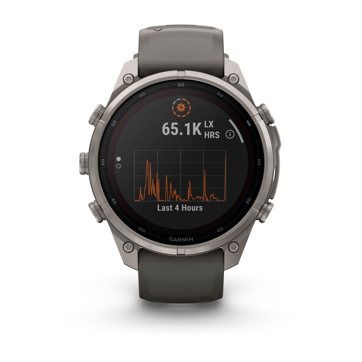 Спортивные часы Garmin Fenix 9 Pro Solar 47 мм Titanium с силиконовым серо-серебристым ремешком 010-04338-01