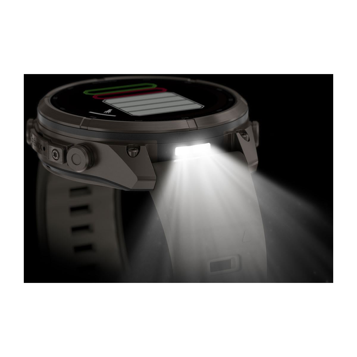 Спортивные часы Garmin Fenix 9 Pro Solar 47 мм Titanium с силиконовым серо-серебристым ремешком 010-04338-01