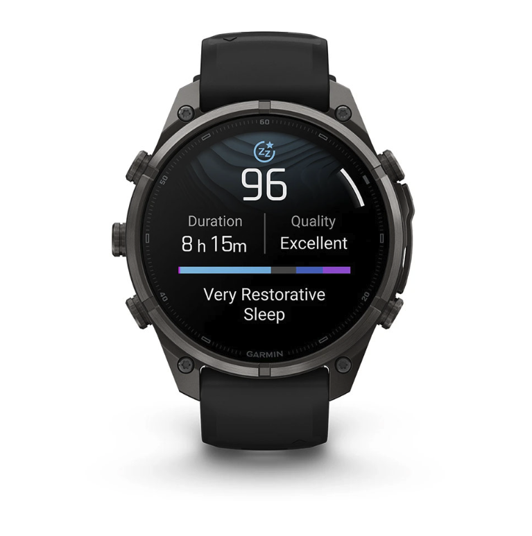 Спортивные часы Garmin Fenix 9 Pro Amoled inReach 47 мм Titanium с черно-серым силиконовым ремешком 010-04336-11