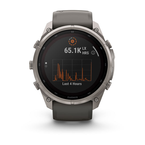 Спортивные часы Garmin Fenix 9 Pro Solar inReach 51 мм Titanium с темно-серым силиконовым ремешком 010-04339-01