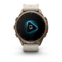 Спортивные часы Garmin Fenix 9 Pro Amoled inReach 43 мм Autumn Gold Titanium с бежевым кожаным ремешком 010-04335-41