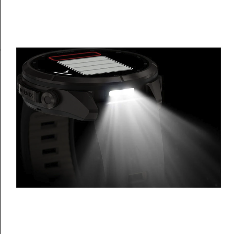 Спортивные часы Garmin Fenix 9 Pro Amoled inReach 43 мм Carbon Gray DLC Titanium с черным силиконовым ремешком 010-04335-11