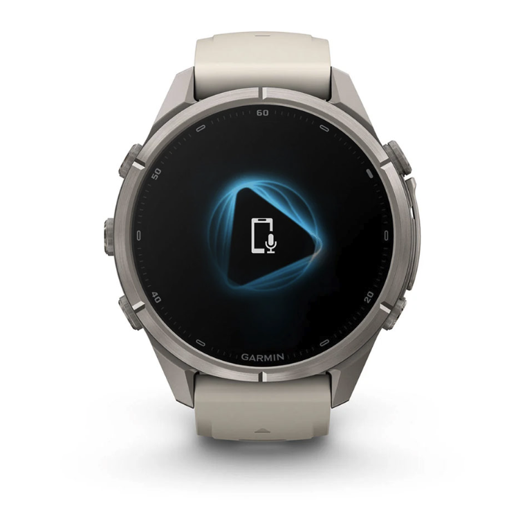 Спортивные часы Garmin Fenix 9 Pro Amoled inReach 43 мм Titanium з Fog Grey Dark Sandstone с серым силиконовым ремешком 010-04335-81